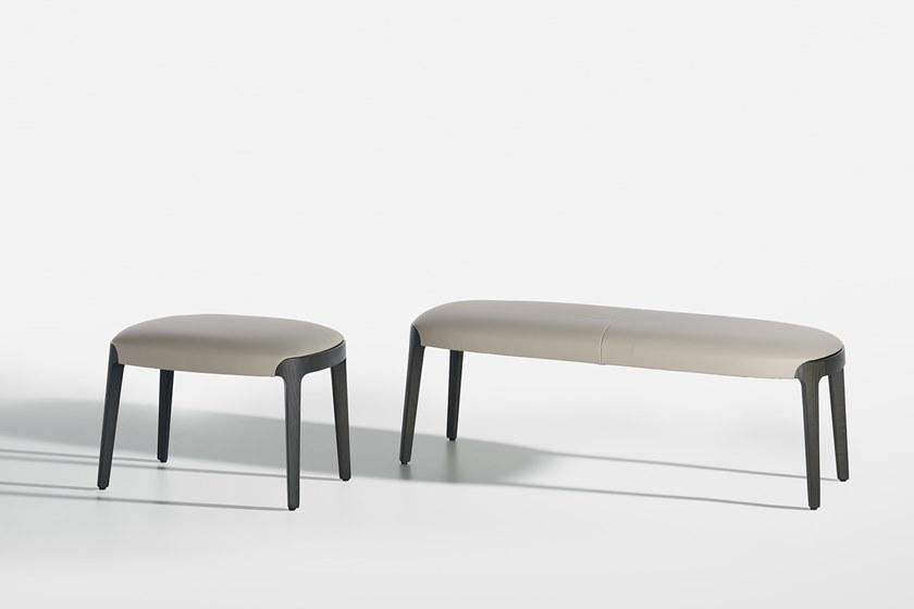 Potocco Мягкая кожаная скамейка Velis 942/02 - Вид №1