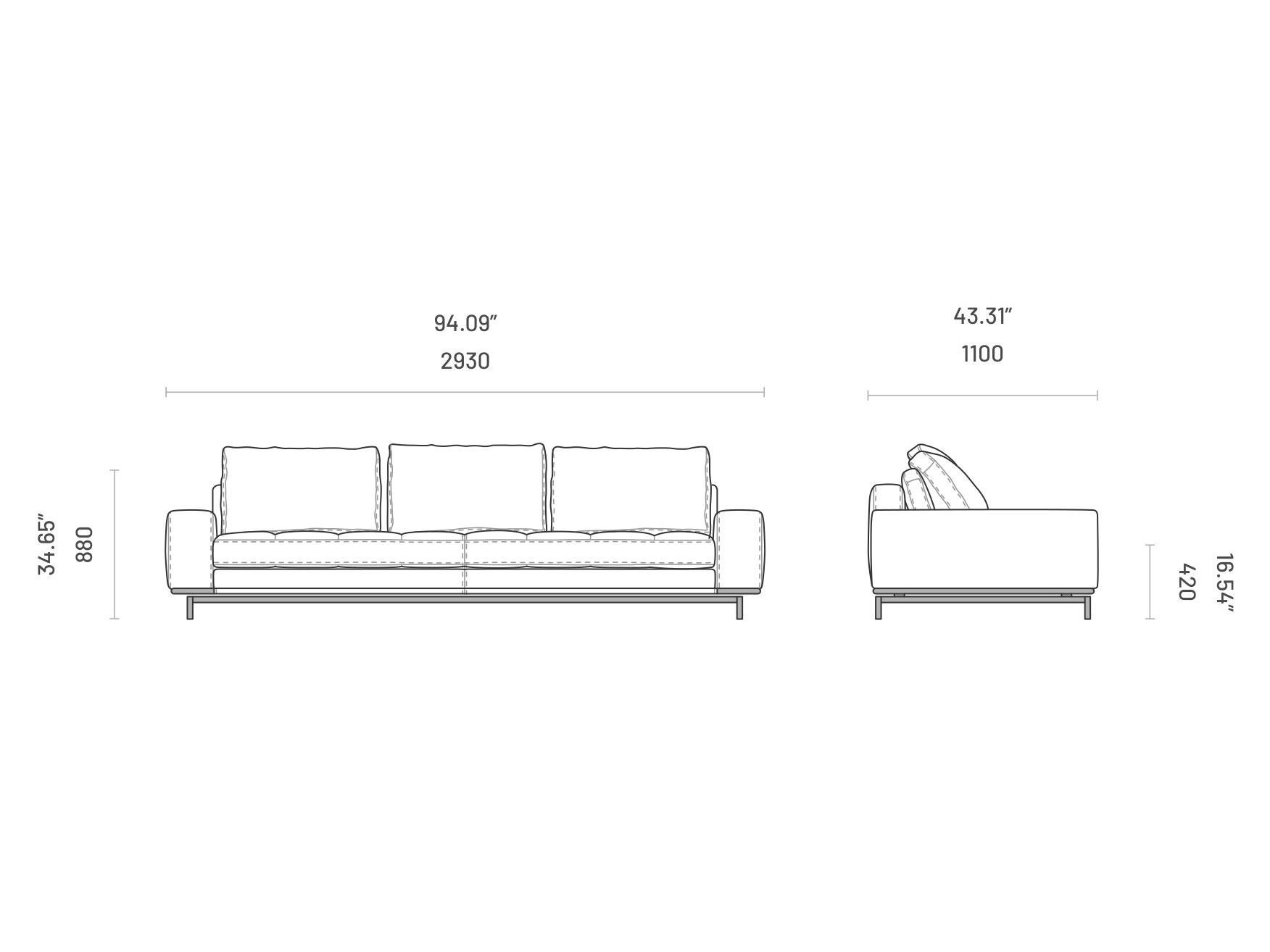Ткань диван Domkapa PARKER ARCH-00102551 - Вид №10