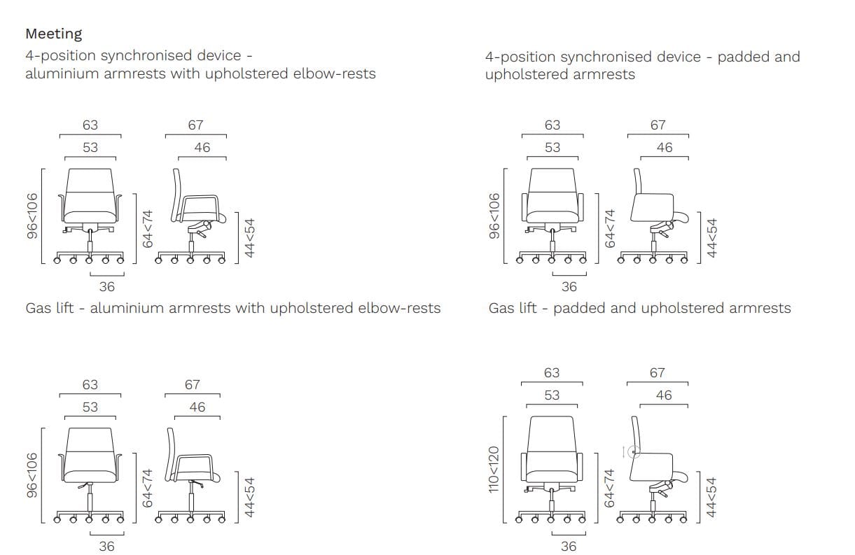 Кожаный операционный офисный стул с подлокотниками FREZZA Max ARCH-00019150