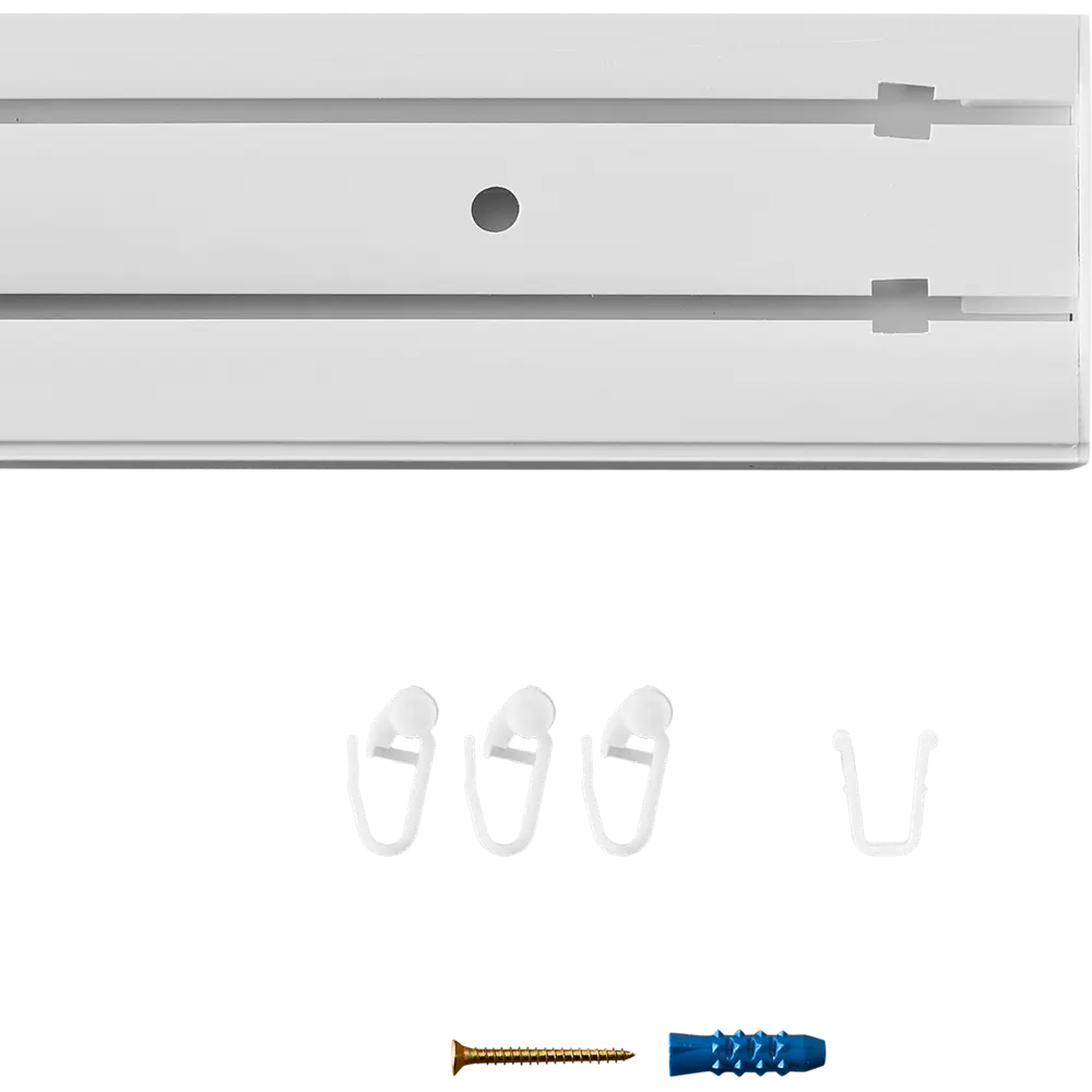 Двухрядный потолочный карниз Inspire для гардин и тюля 200 см 87768916 STLM-1324036 - Вид №1