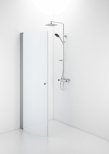 58800192 Гнутая дверь IFO Space SBNF, алюминиевый профиль, матовое стекло с ручкой, SBNF 800 - Вид №1