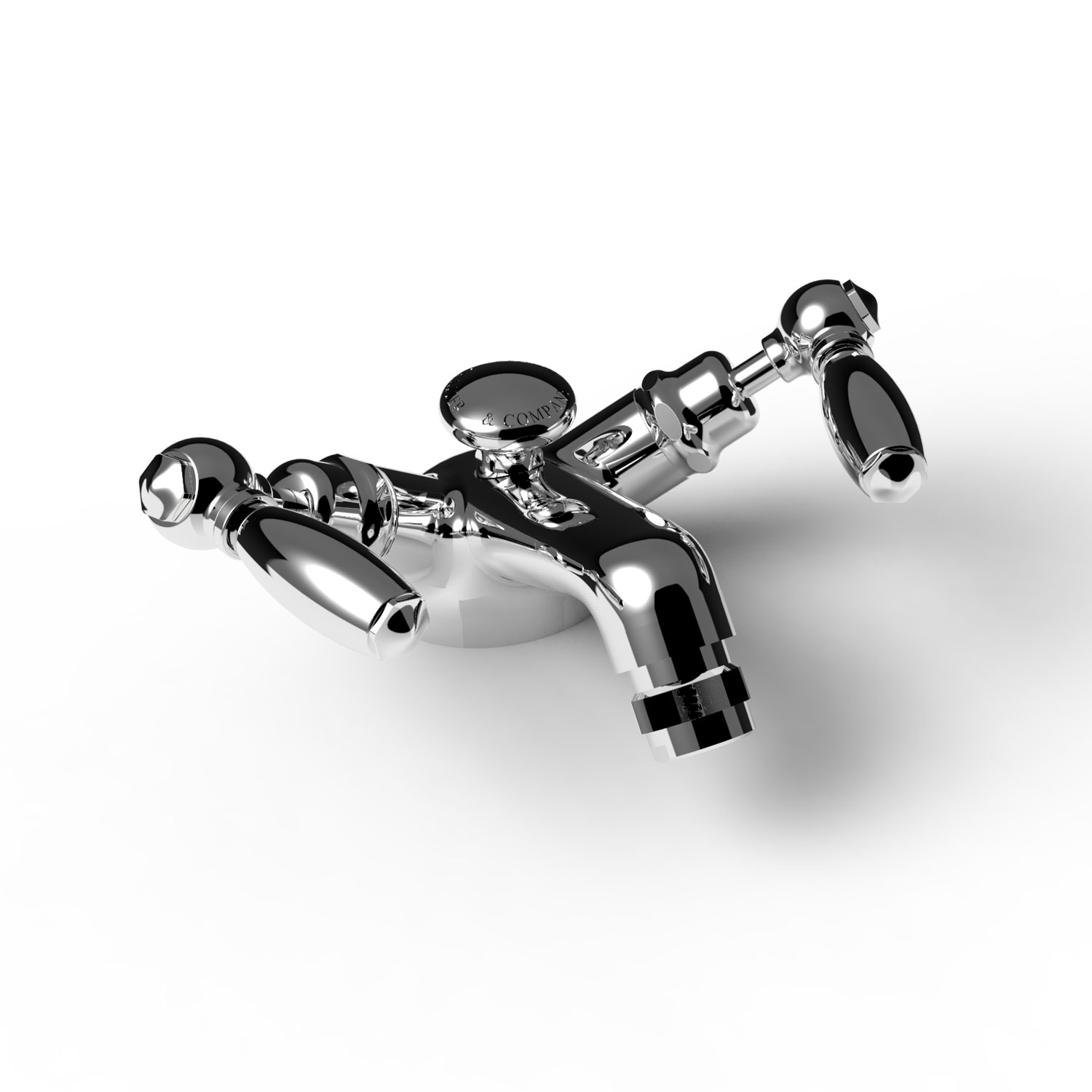 TC19LE501PB Моноблочный смеситель для биде с рычагом 1920 Thomas Crapper  - Вид №1