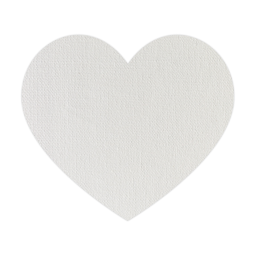 220140 Холст грунтованный на картоне в форме сердца 100% хлопок 35 х 40 см 280 г/кв.м Малевичъ 