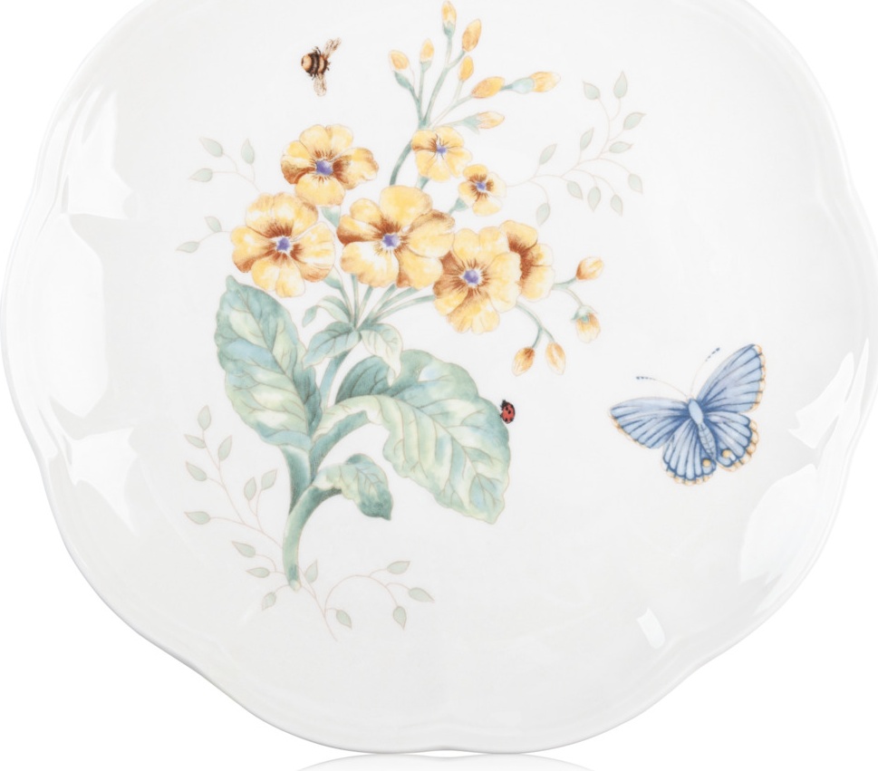 10563563 Lenox Тарелка акцентная Lenox "Бабочки на лугу" 23см Фарфор 