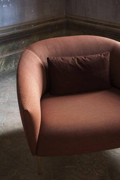 Tacchini Кресло из ткани с подлокотниками Roma sun-id-1382678 - Вид №3