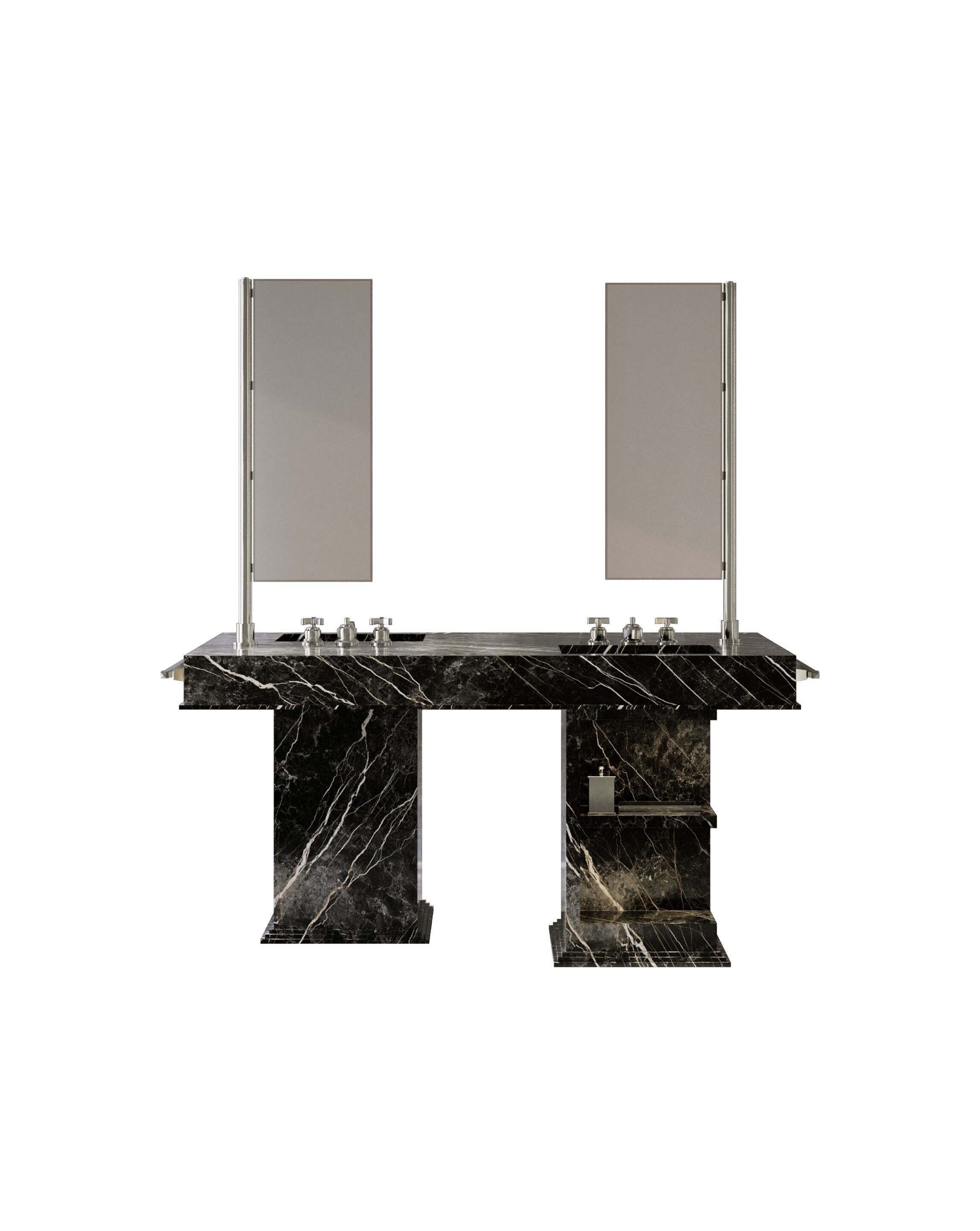 Двойной умывальник со встроенным умывальником Devon&Devon MY LOVE WATER VANITY MASTER ARCH-00107085 - Вид №2