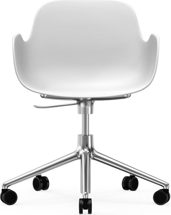 606140 Кресло Swivel 5W Gaslift Alu White Normann Copenhagen Form - Вид №1