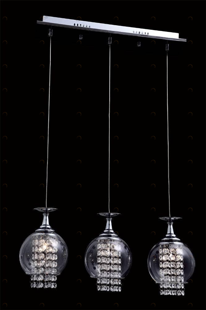 Подвесной светильник Crystal Lux Chik SP Chrome CRYSTAL LUX CHIK 071403 Прозрачный;серебро 