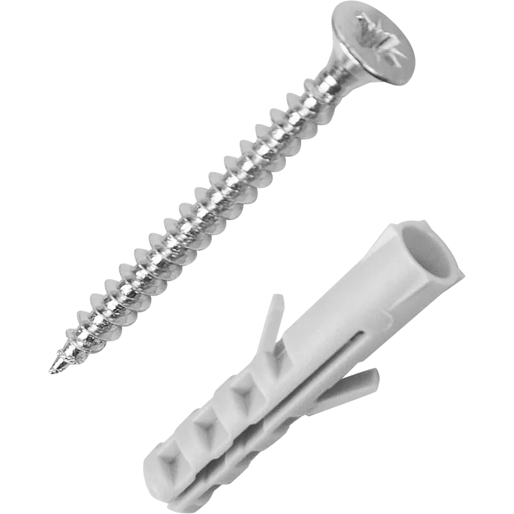 Дюбель потайной Standers PND 6х30 мм, с шурупом 4х40 мм, нейлон, 10 шт STLM-2058076