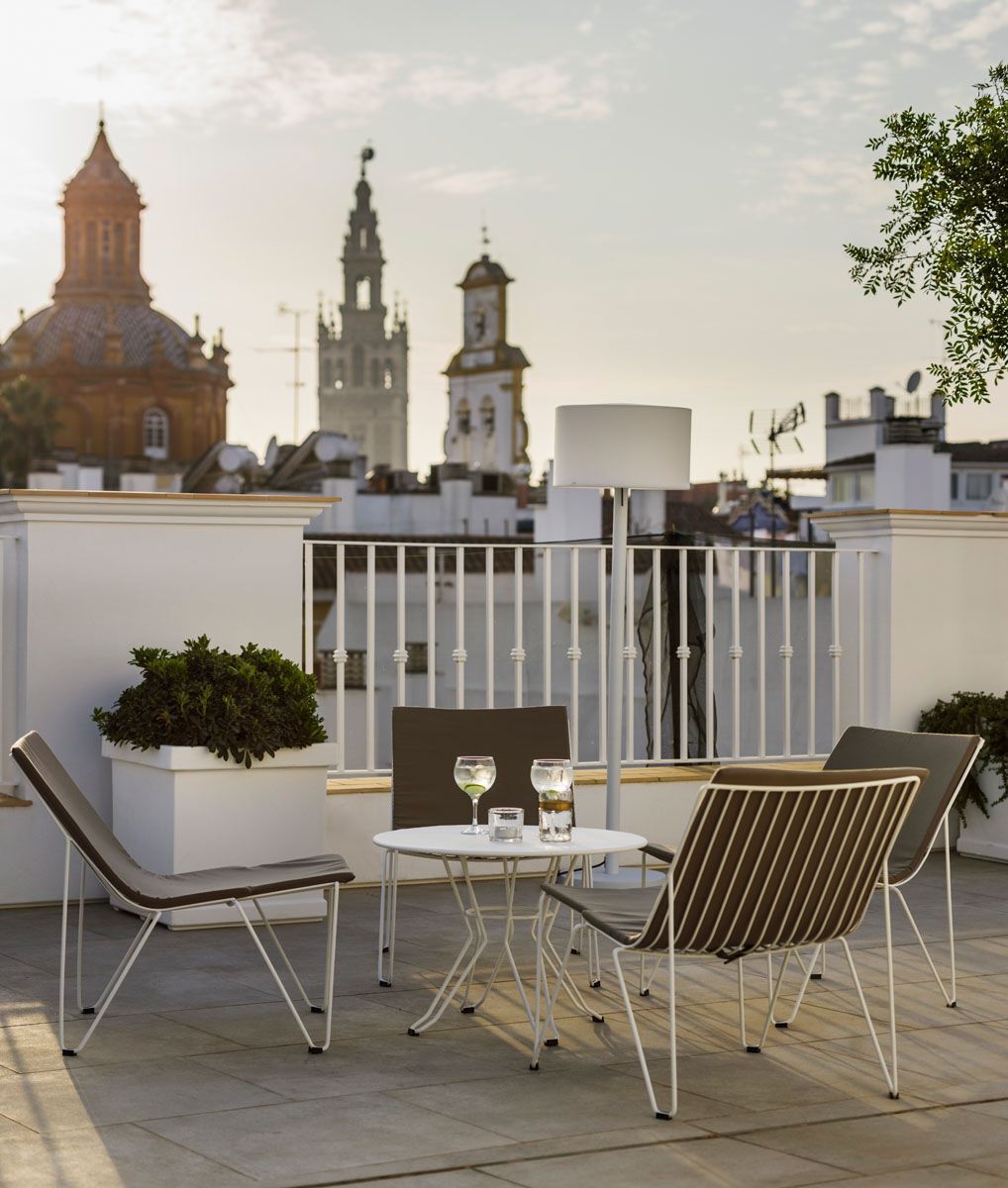 Стальной круглый садовый стол iSimar ARCH-00122188 - Вид №2