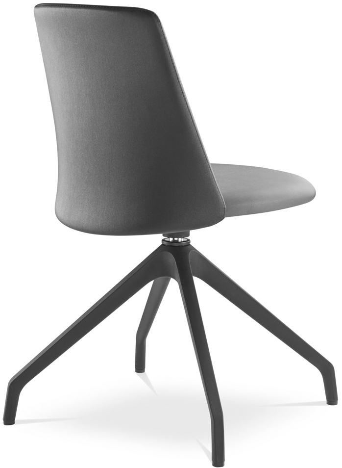 LD Seating Вращающееся кресло на козелке из кожи Melody chair 361, f90-bl - Вид №2