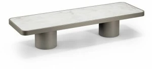 Reflex Низкий журнальный столик из дерева и стекла Tau