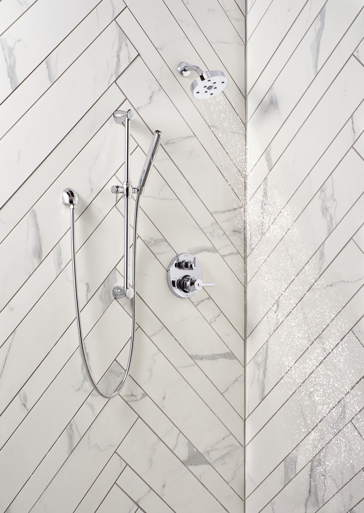 T24859-RB Трим клапана Contemporary Two Handle Monitor® серии 14 со встроенным переключателем на 3 положения Delta Faucet Delta Венецианская бронза - Вид №4