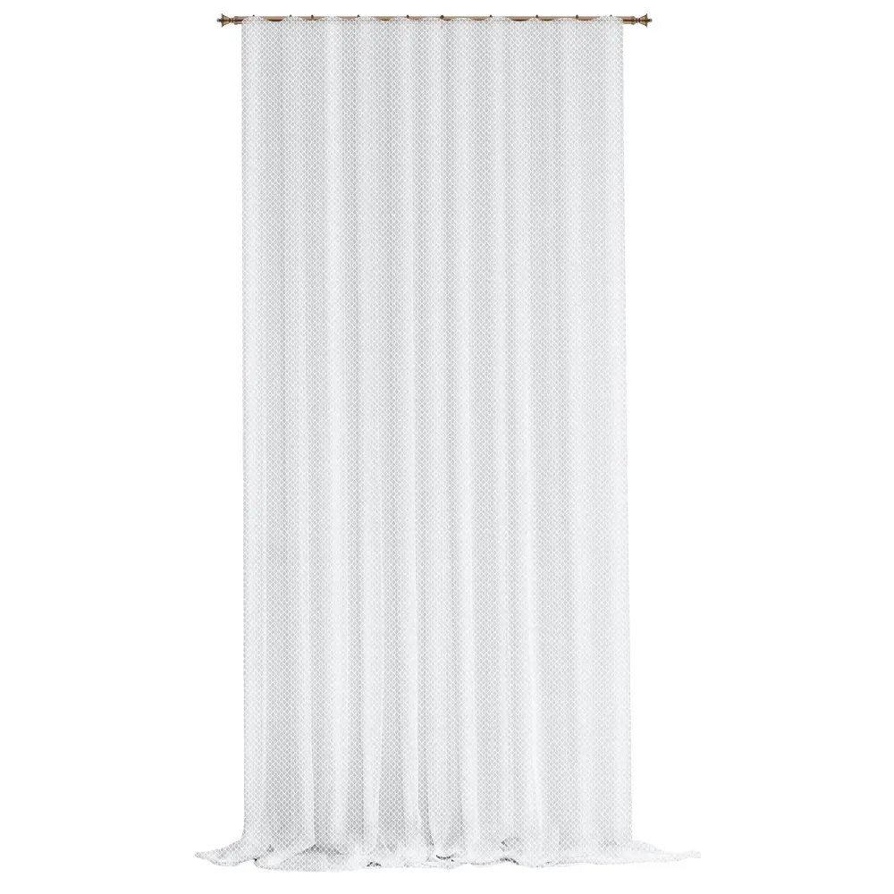 MIAMOZA Тюль Leopar белый на шторной ленте 300×280 см 89415798 STLM-1572576 - Вид №1