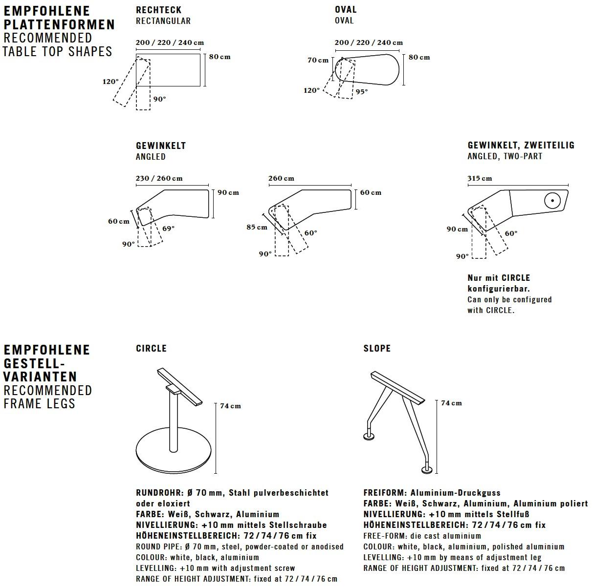 BENE Прямоугольный письменный стол из меламина Consult sun-id-1456418 - Вид №1