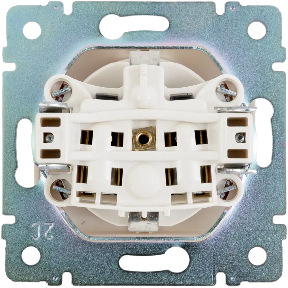 Legrand Valena Classic - розетка с заземлением и защитными шторками, слоновая кость 11273805 STLM-1401997 - Вид №3