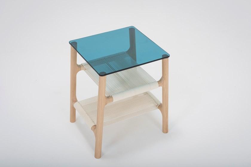 Gazzda Прямоугольный журнальный столик из дерева и стекла Fawn 08c - Вид №4