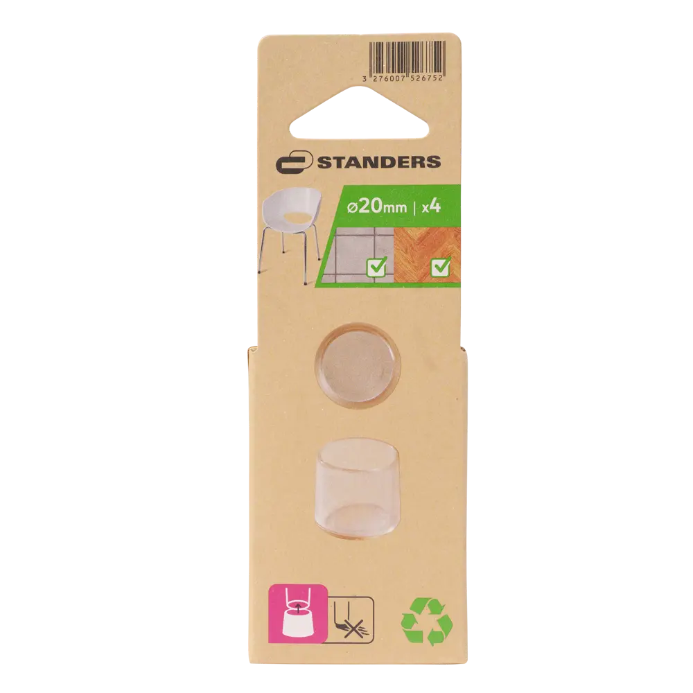Насадка Standers пластик 20 мм цвет прозрачный 4 шт STLM-2142910 - Вид №3