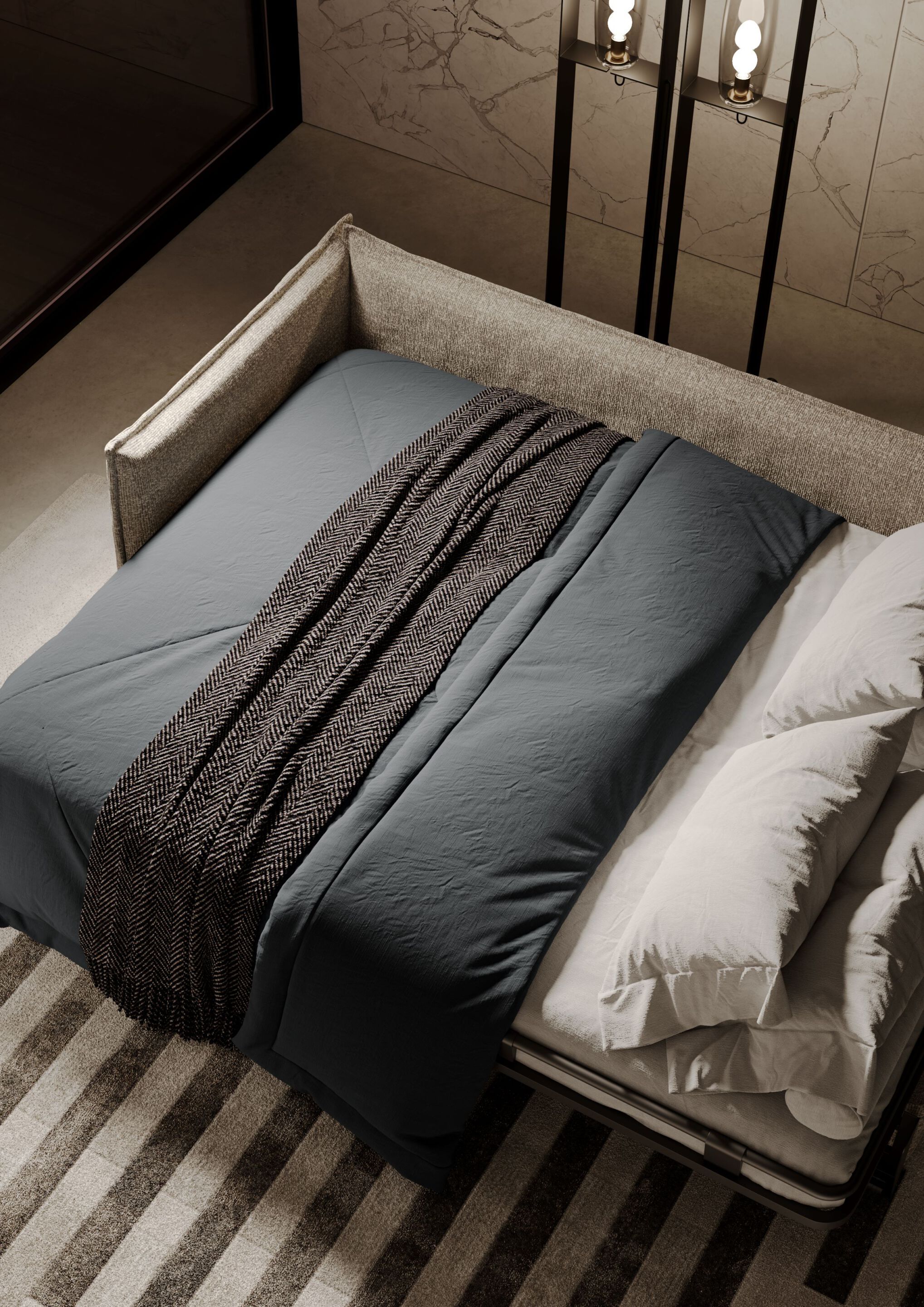 Съемный диван-кровать из ткани Milano Bedding Clarke ARCH-00055385 - Вид №4