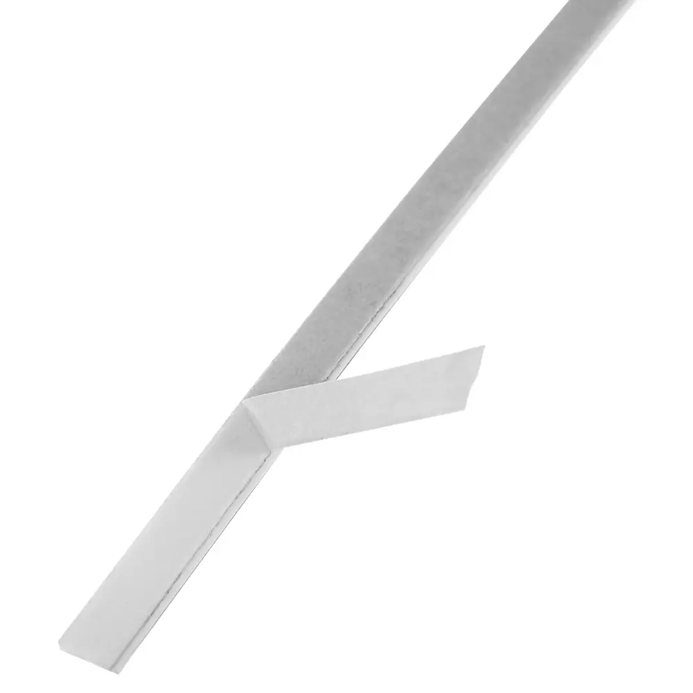 Профиль 39/6 ШК ПВХ 2000х6х1.1 мм цвет белый/серебро Santreyd STLM-2018149 - Вид №1