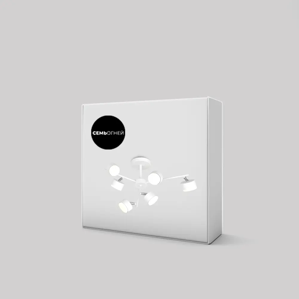 Люстра СЕМЬ ОГНЕЙ Грет - индустриальный стиль лофт с 6 плафонами 89421933 STLM-1567932 - Вид №6