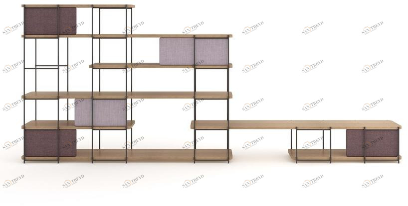 Momocca Книжный шкаф отдельно стоящий модульный Julia Jm06