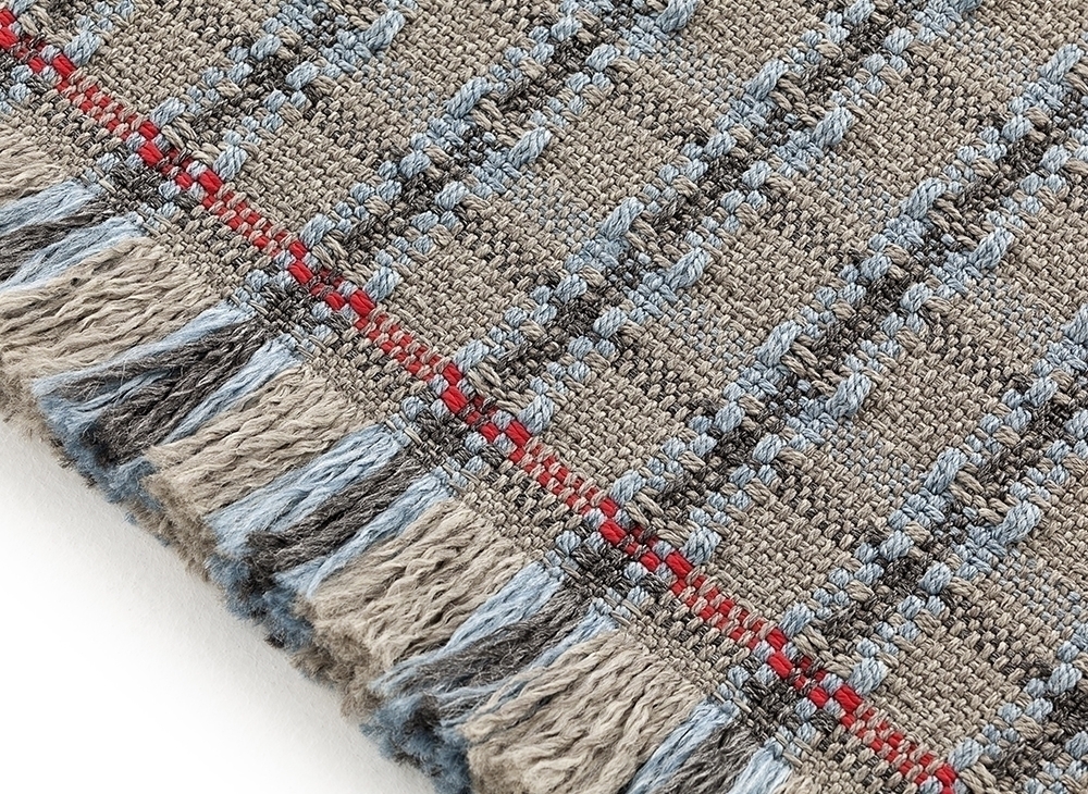 100045 Ковер GL Checks blue 180x240 см GAN Garden Layers - Вид №1