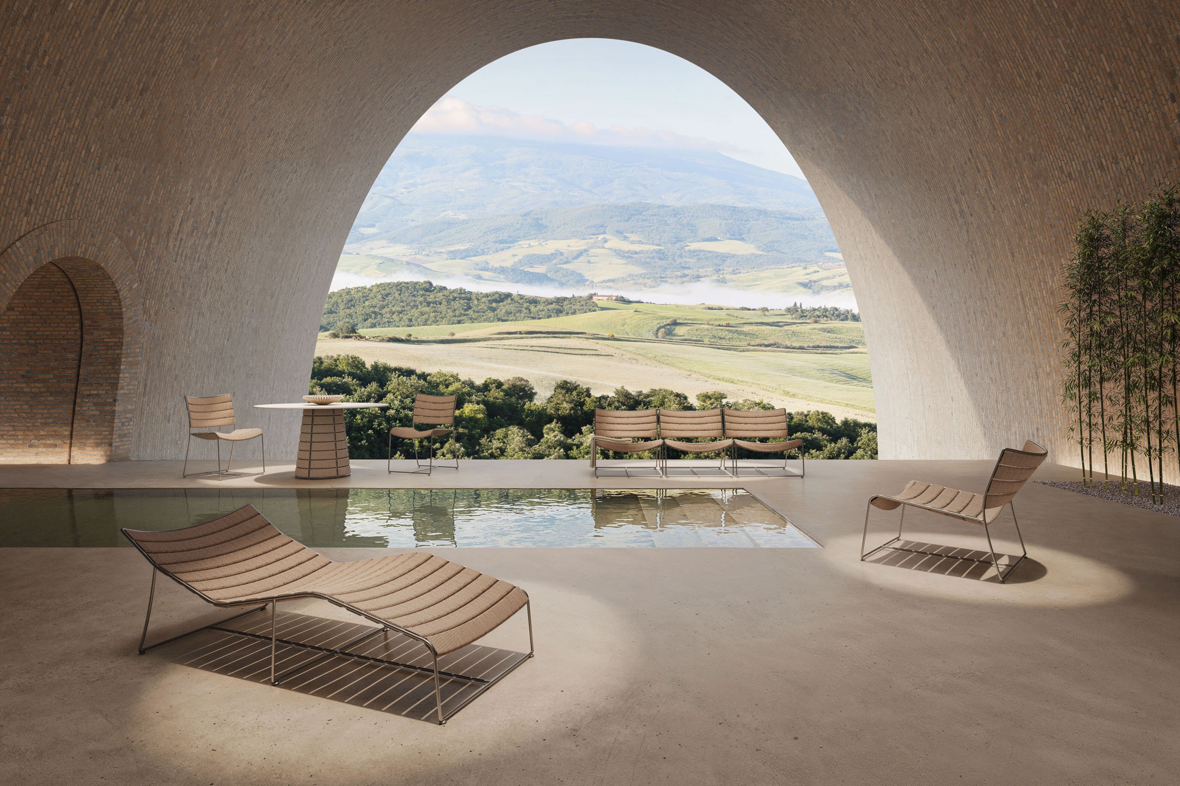 Садовая кровать из нержавеющей стали GANDIABLASCO Cord ARCH-00103404 - Вид №2