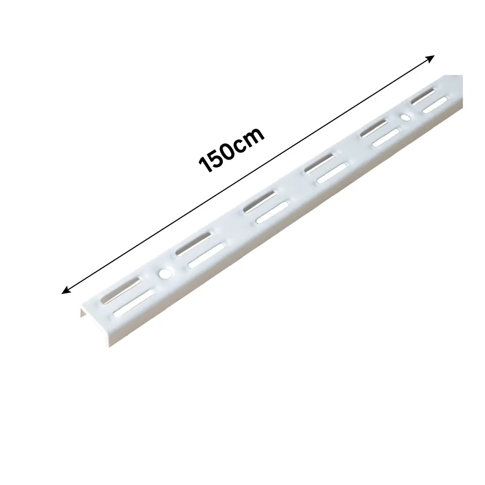 Направляющая двухрядная Spaceo 150 см цвет белый 82658480 STLM-2141514 