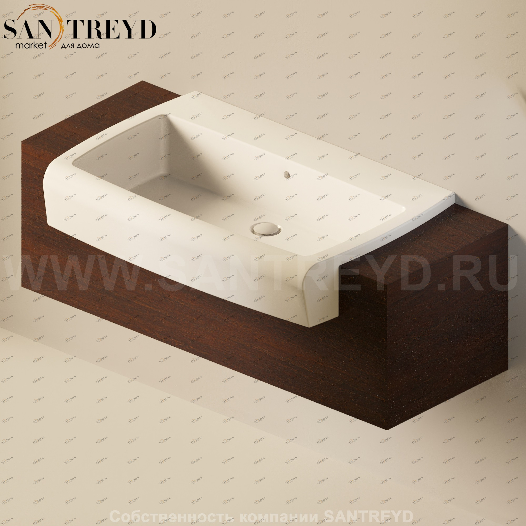 Flaminia UNA Консоль для раковины от 200 до 240 см темный дуб UNA90C2.WD Ceramica Flaminia UNA90C2WD