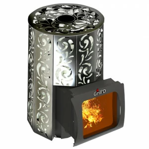 Печь для бани GRILL'D Violet Short Window Max PRO с закрытой каменкой