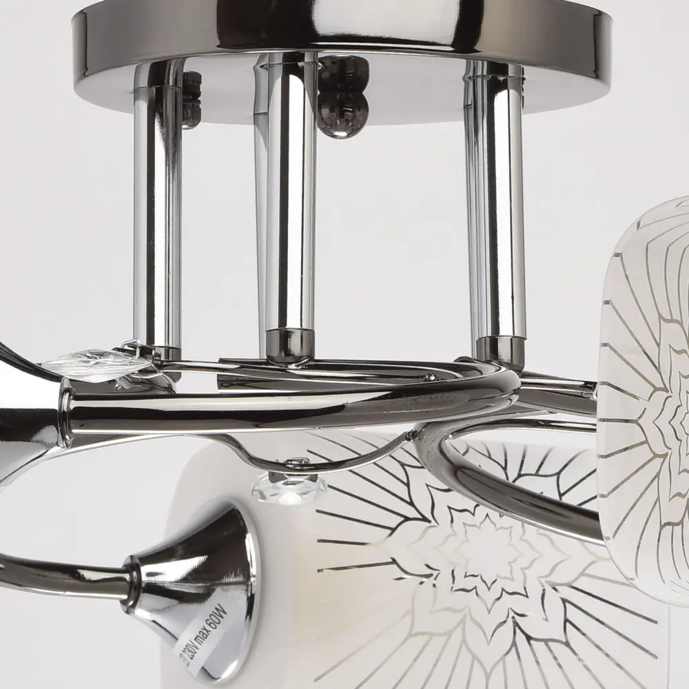 Люстра потолочная «Тетро», 5 ламп, 15 м², цвет белый DE CITY STLM-2093746 - Вид №3