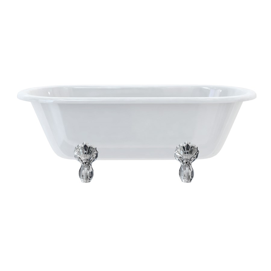 Burlington Двухсторонняя ванна Windsor 170 см с роскошными ножками с ножками Luxury Arc из хрома E3 L2C  - Вид №1