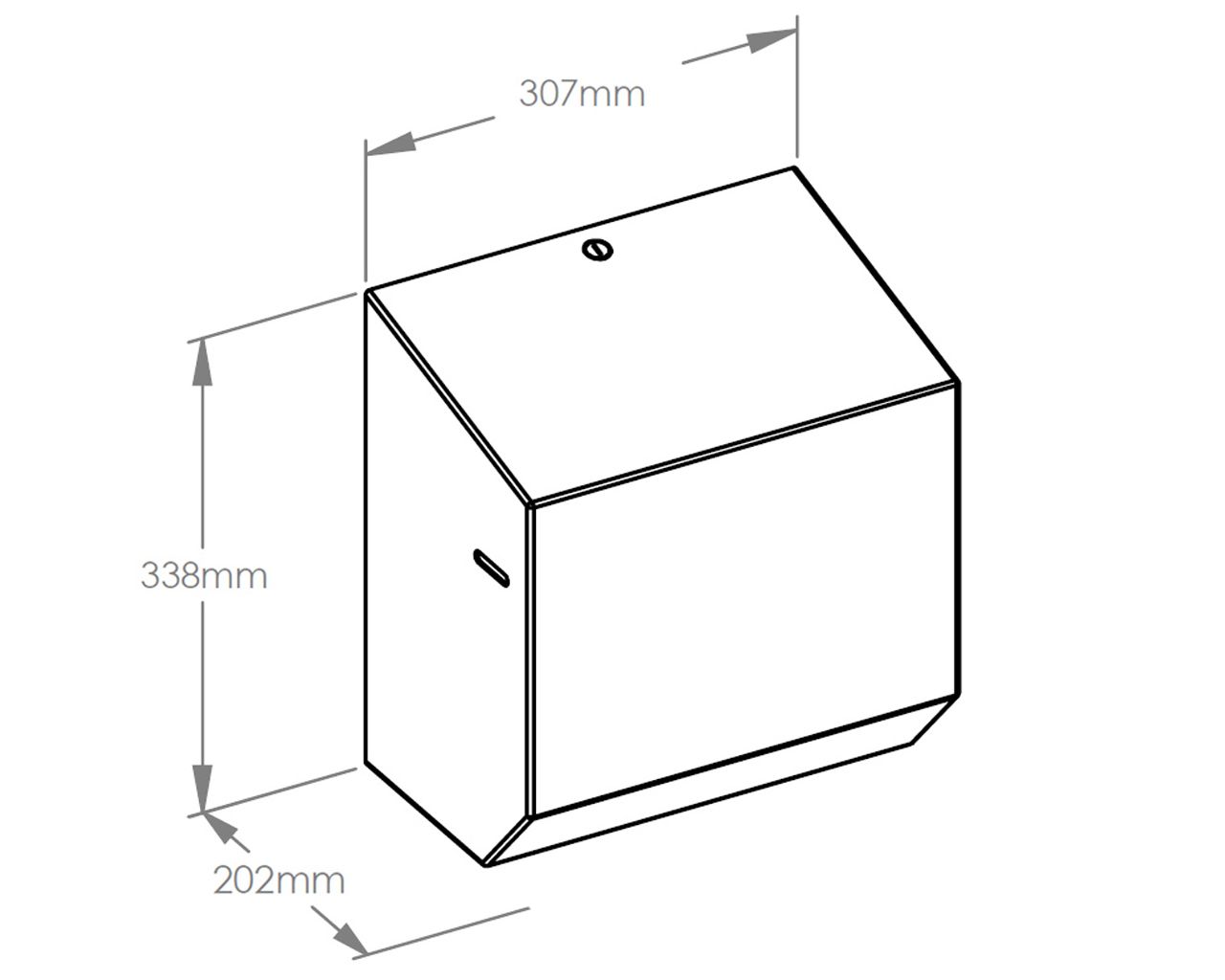 CDT301 INOX DESIGN MAXI - TEXTURE механический диспенсер для бумажных полотенец в рулонах Merida  - Вид №1