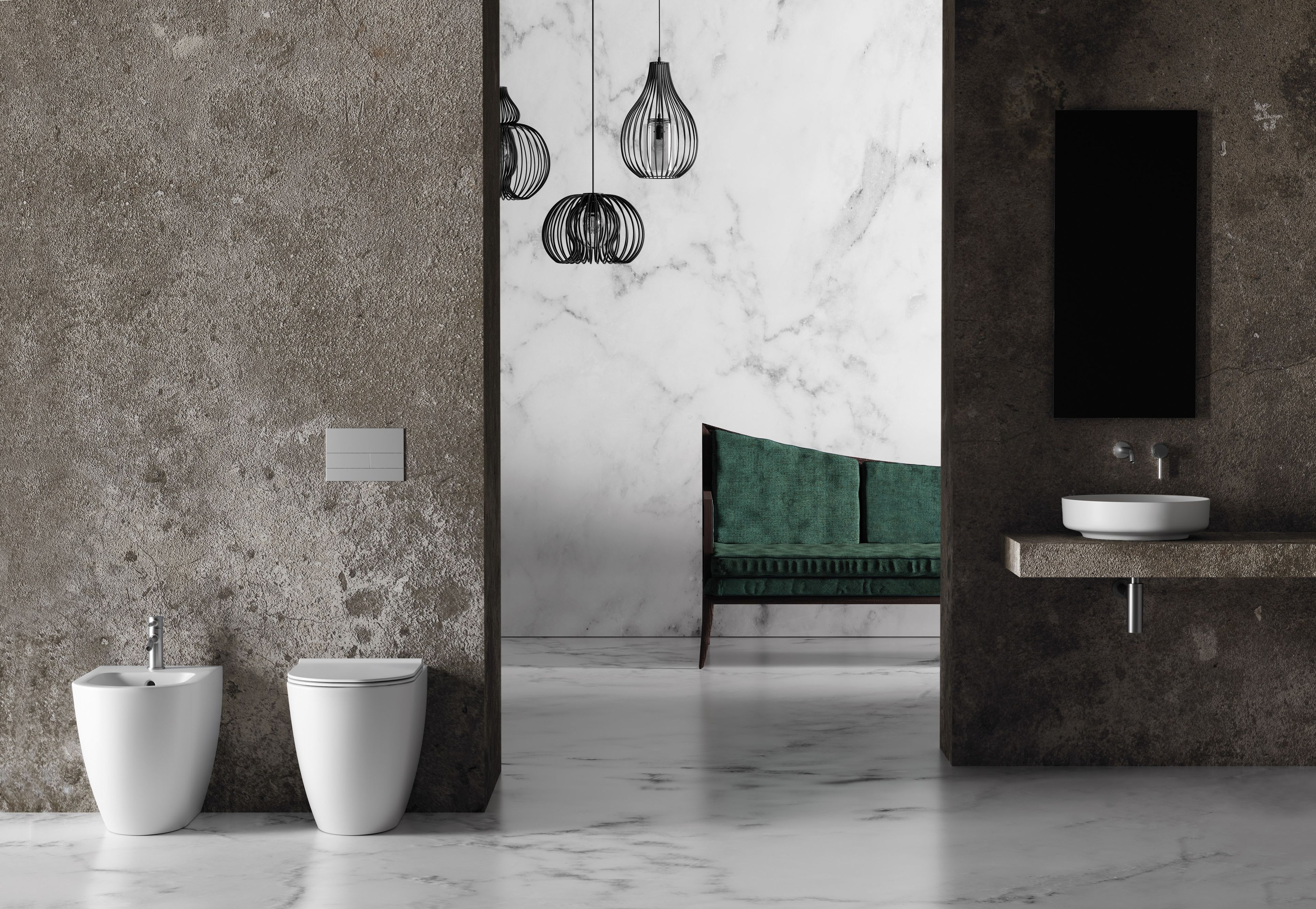 Напольный керамический туалет Alice Ceramica Форма ARCH-00049600 - Вид №4