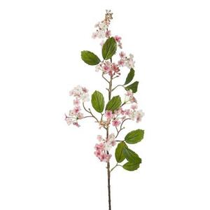 Ветка калины длинная с розовыми цветами 85 см