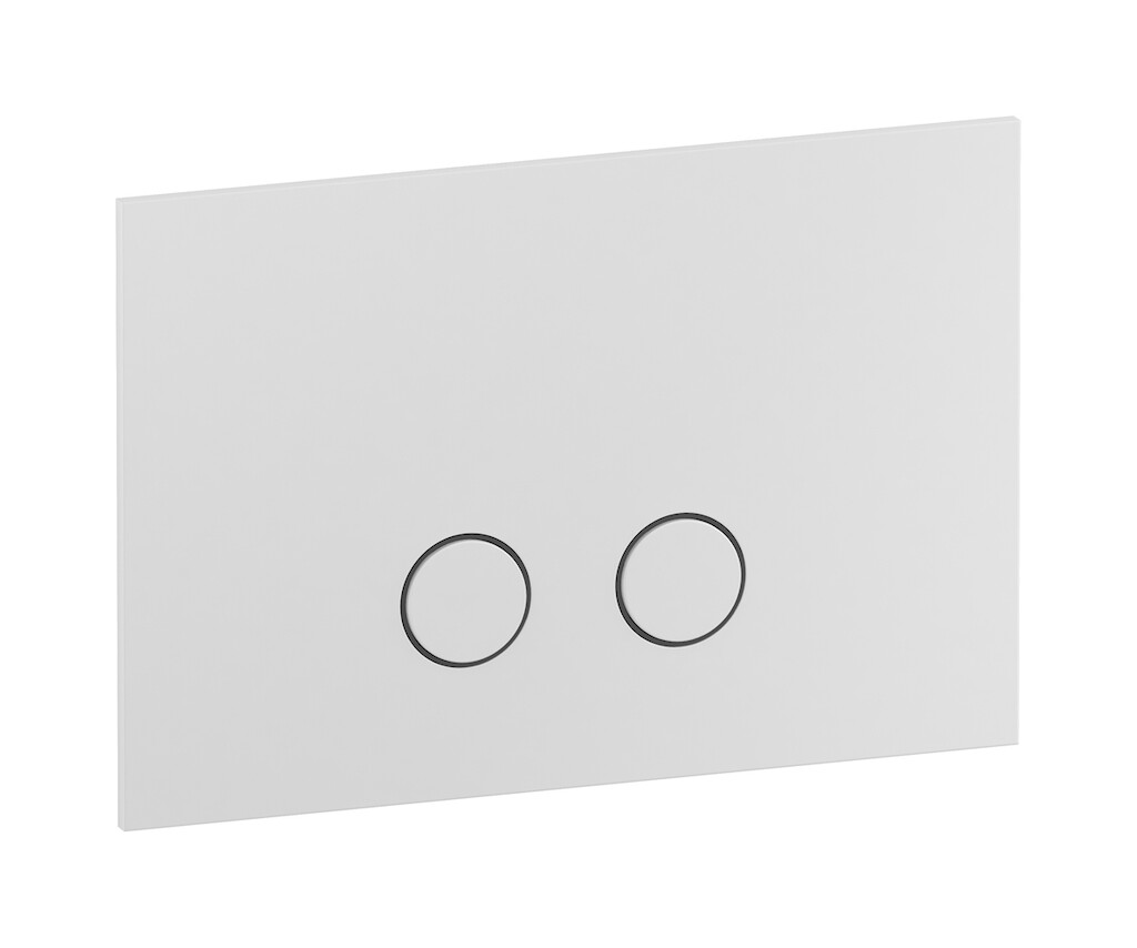 Кнопка смыва для бачка "MODERNA" с двойным сливом WE ARE IB bb001bo Matt White Bye Bye