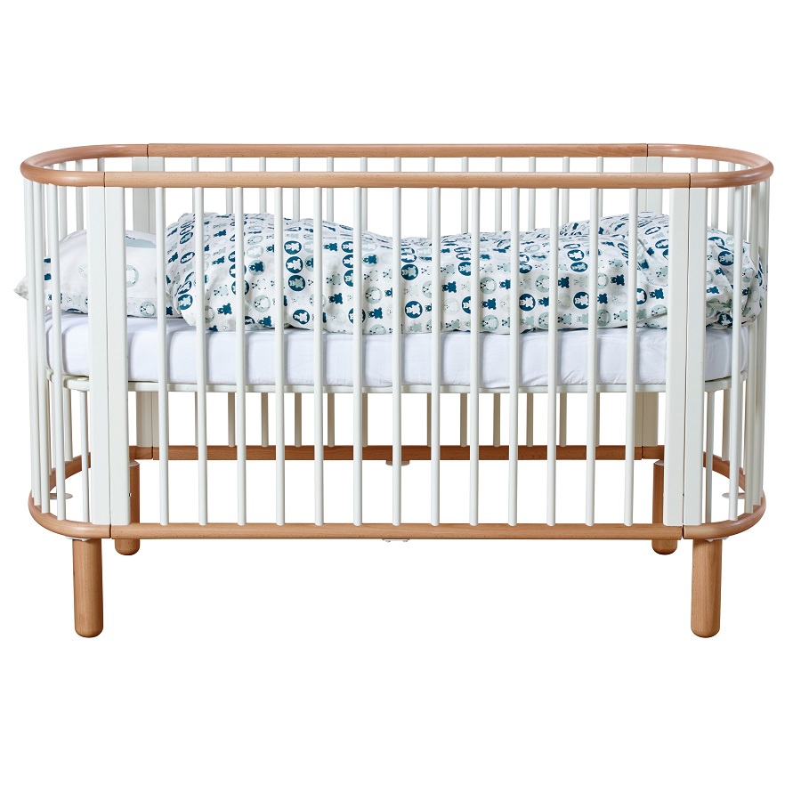 Кроватка Flexa Baby, белая с лакированными ножками, 88х145х75 см 801780195 - Вид №15