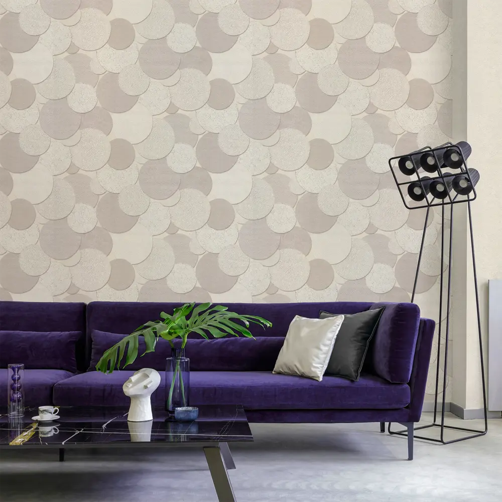 Обои виниловые Wall Decor Авалон бежевые 1.06 м 75101-22 STLM-2040837 - Вид №2