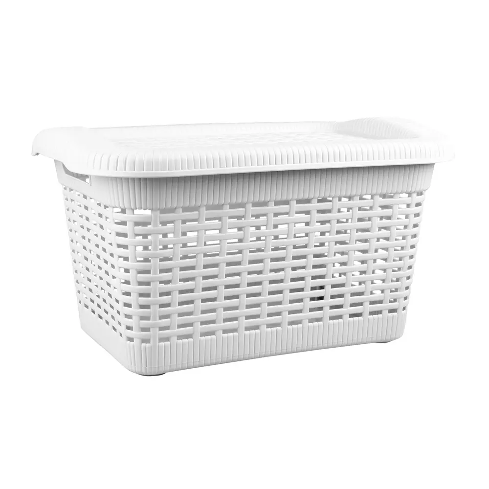 Корзина универсальная 42x30x25 см прямоугольная цвет белый Santreyd Econova STLM-2180239