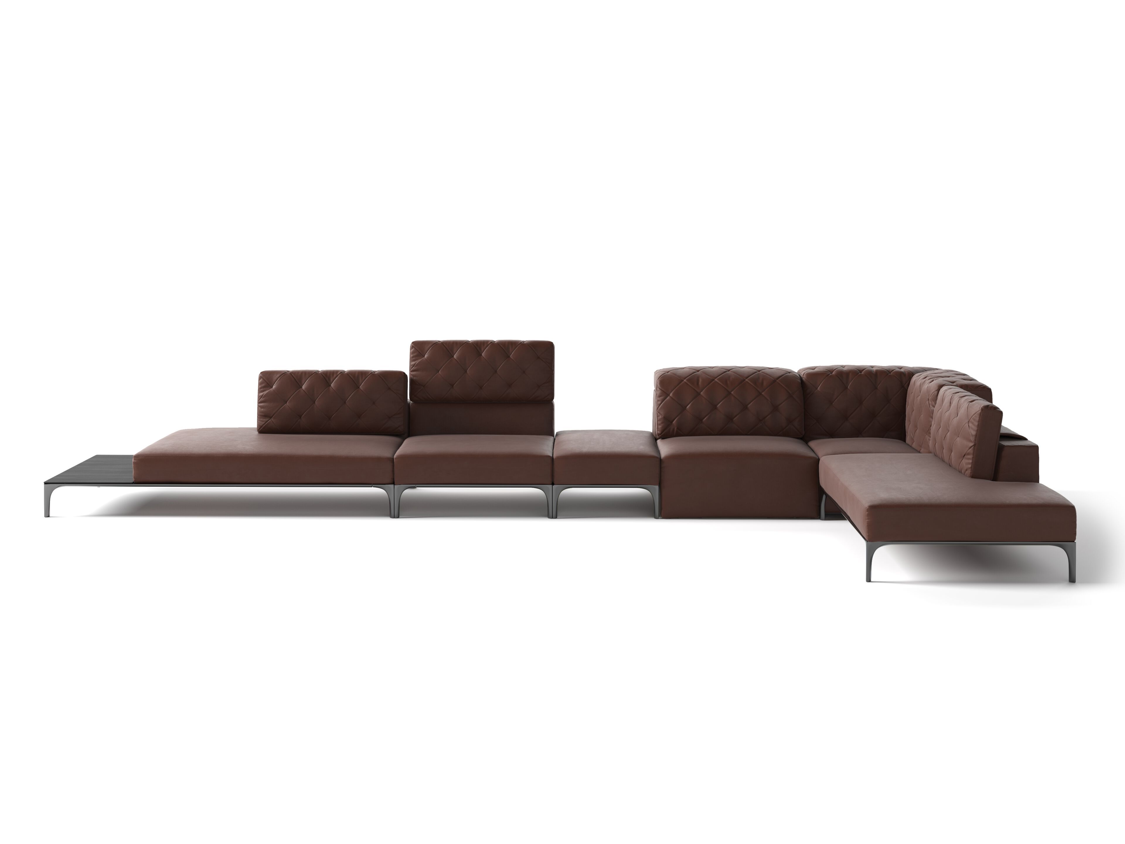 Кожаный угловой диван Natuzzi Italia Skyline ARCH-00085090