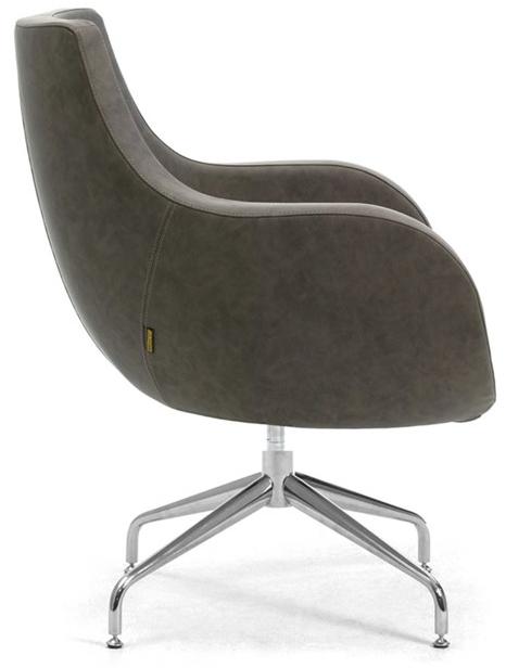 Leyform Кресло на жердочке в коже с подлокотниками  51600  - Вид №1