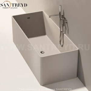 Flaminia WASH Ванна свободностоящая 170 см серая MW170.1019