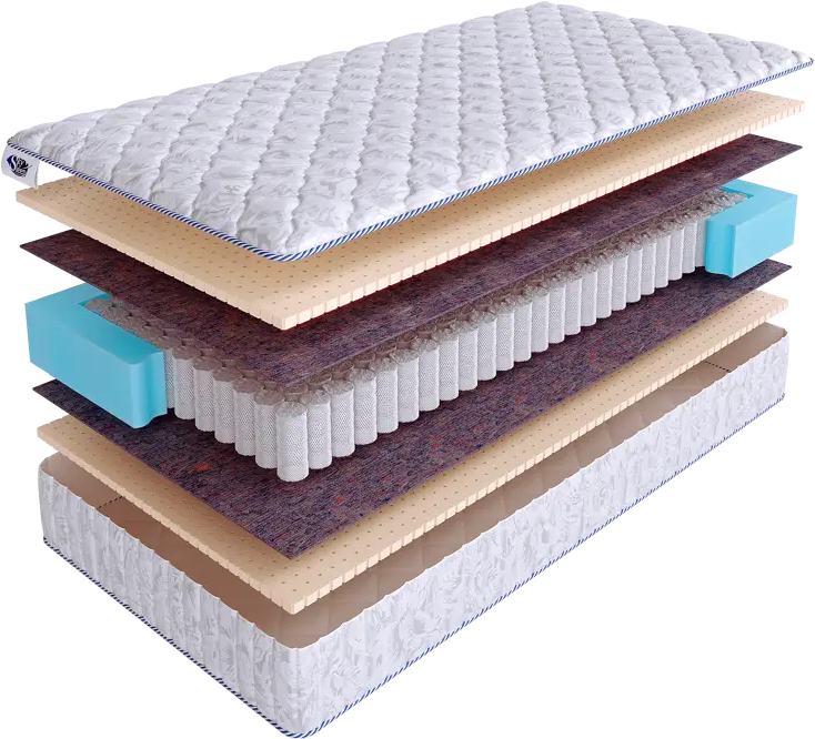 90966644 Матрас SkySleep NATIVE Sleep Comfort S500 85x195 см независимый пружинный блок, односпальный, ортопедический, латексный STLM-1042074