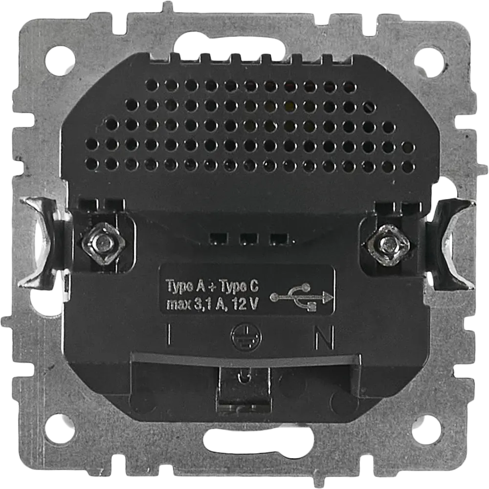 Розетка USB IEK Brite для скрытого монтажа с заземлением 87761533 STLM-1102712 - Вид №3