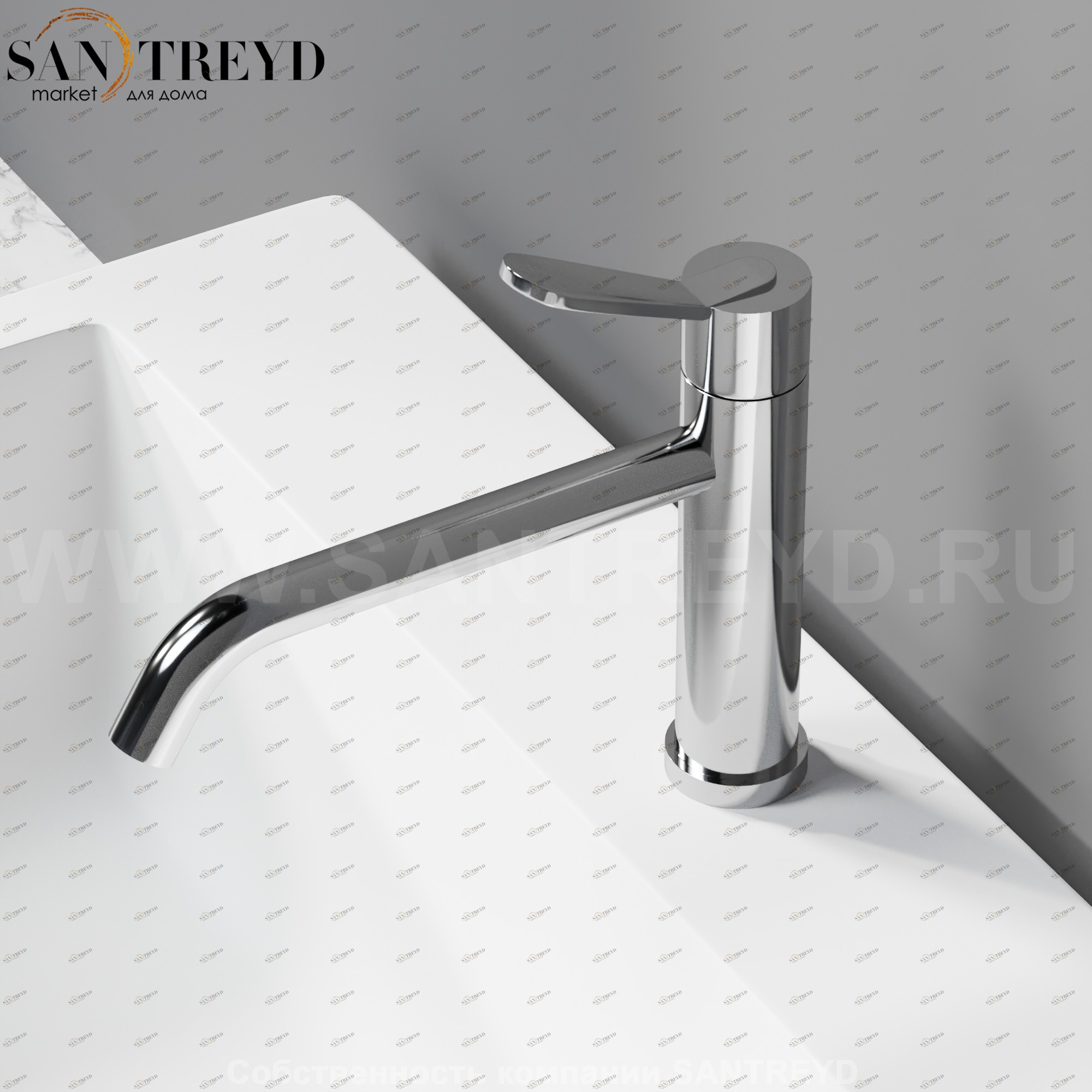 Смеситель AFEZ002S FEZ 2 для раковины хромированный Agape