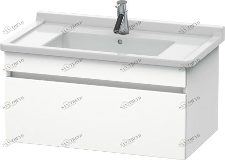 DS638801818 Тумбочка подвесная DuraStyle #DS6388 800 x 470 мм Белый матовый, декор Duravit