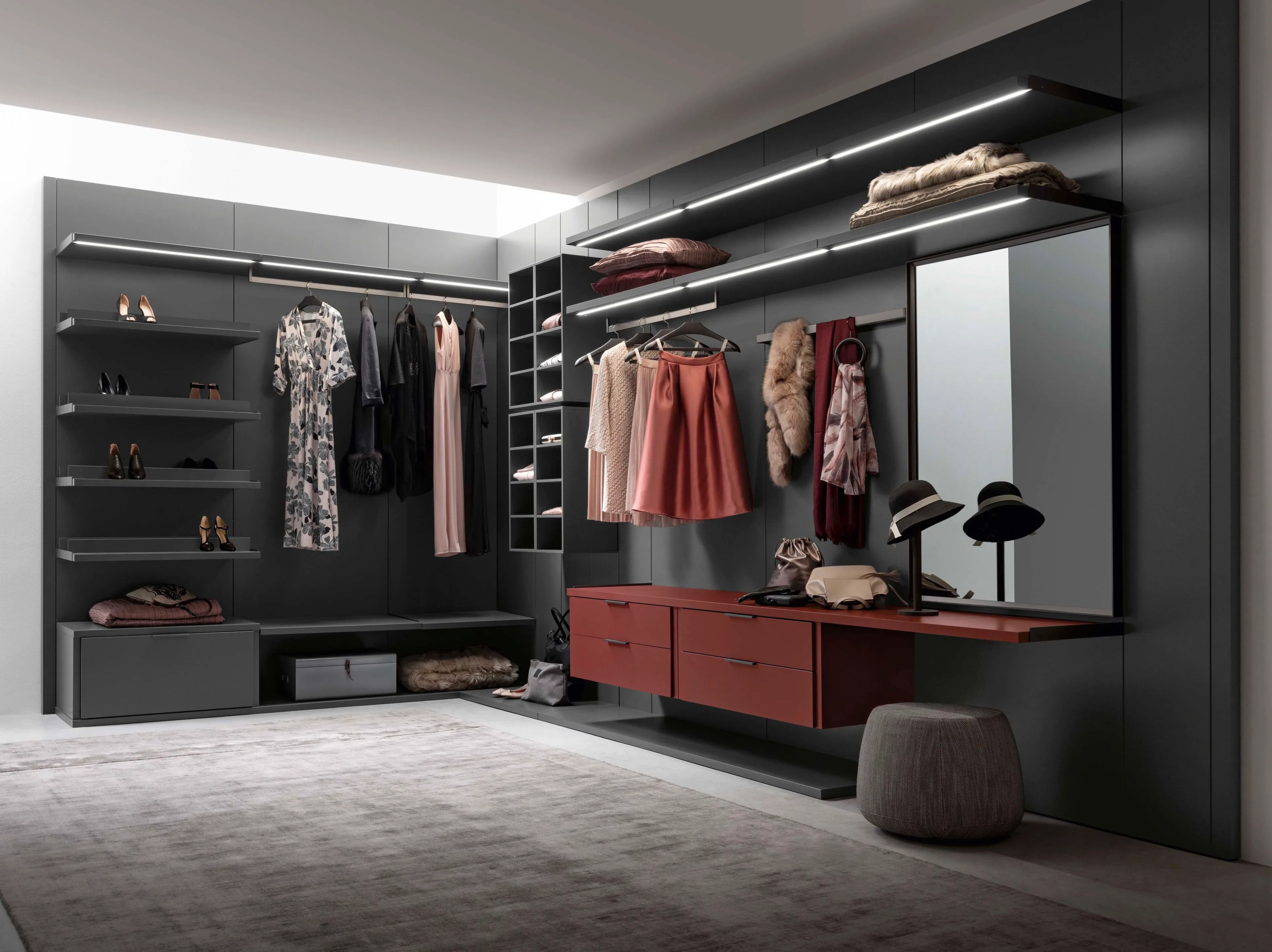 Деревянная секционная гардеробная Alf DaFrè STORE ARCH-00107618 - Вид №5