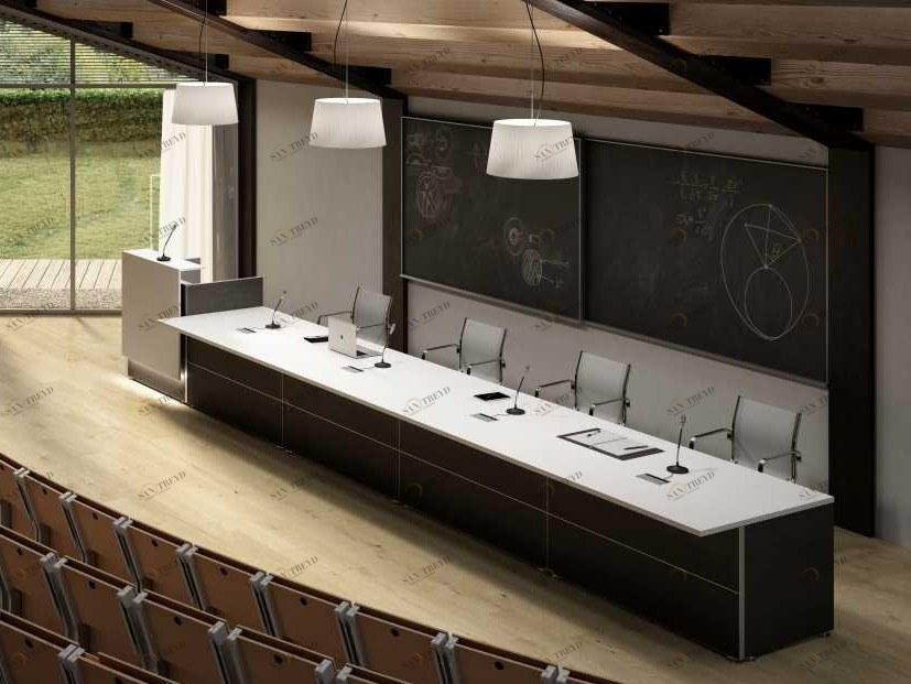 Bralco Прямоугольный деревянный стол для переговоров Reception sun-id-1499687