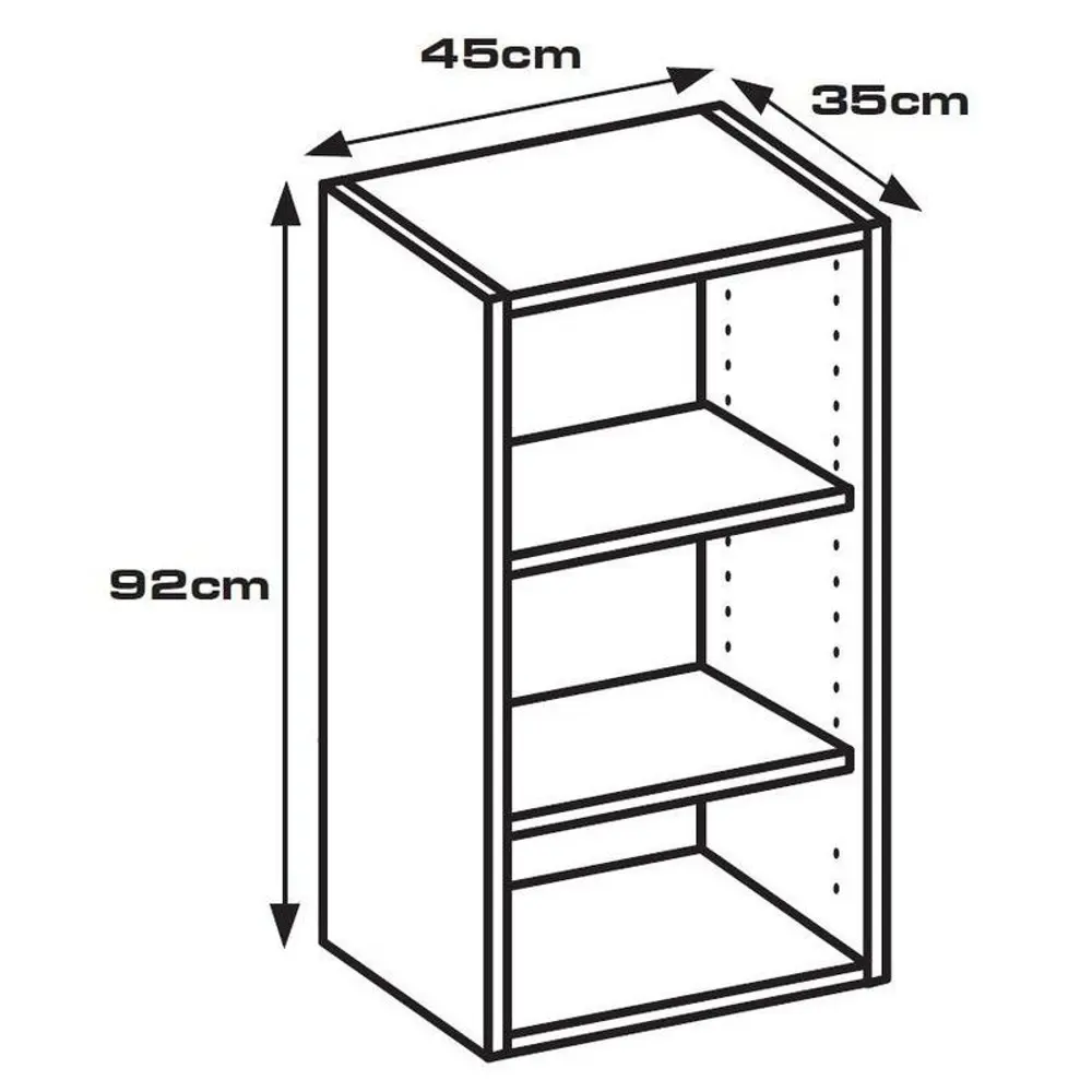 Каркас навесной, 45х35х92 см, белый, ЛДСП 15120371 STLM-2169352 DELINIA 